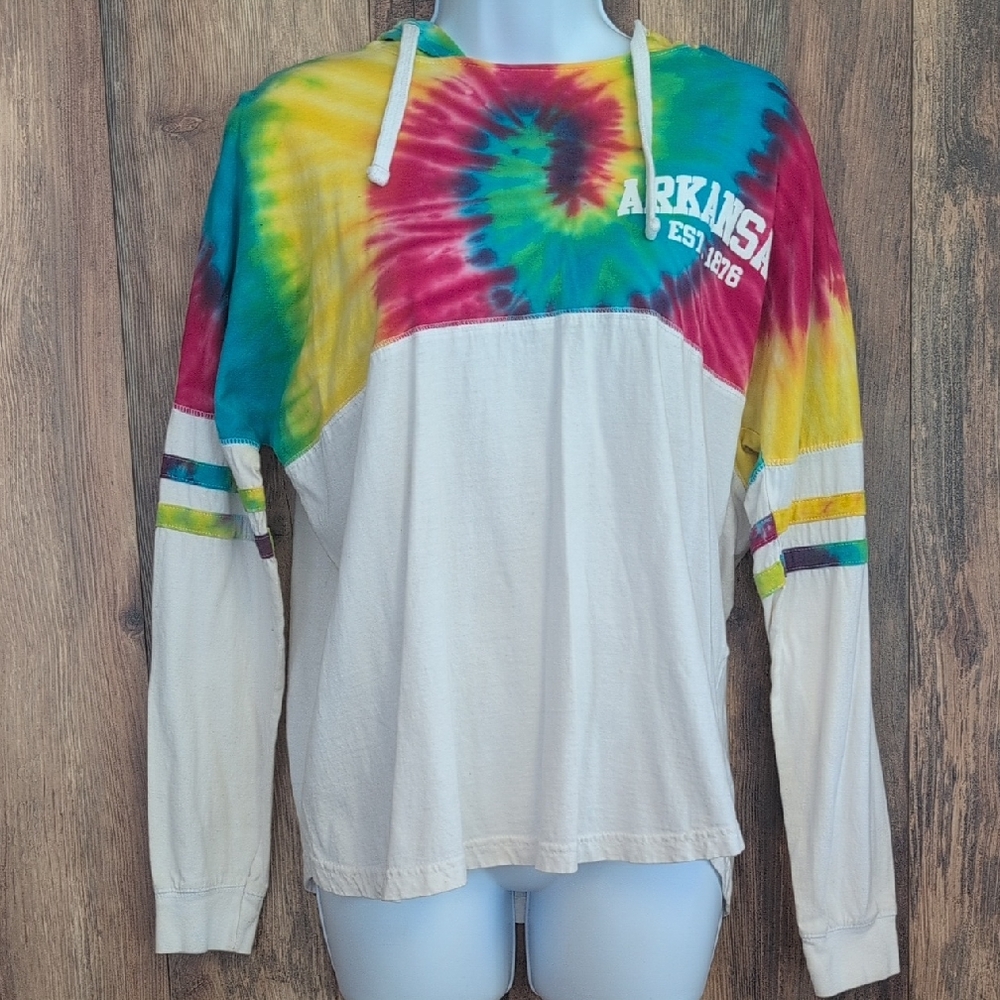 Basix of America Arkansas Tie-Dye Hoodie S                                  D410